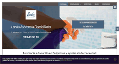 Desktop Screenshot of landu-asistenciadomiciliaria.es
