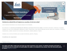 Tablet Screenshot of landu-asistenciadomiciliaria.es